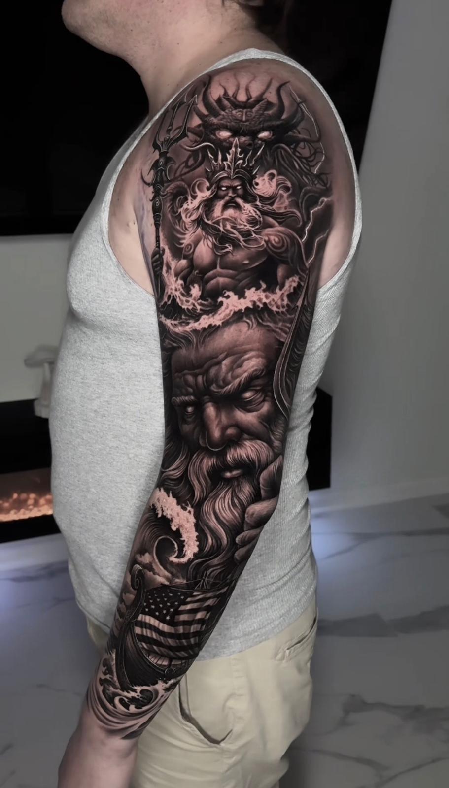 Detailed custom tattoo work