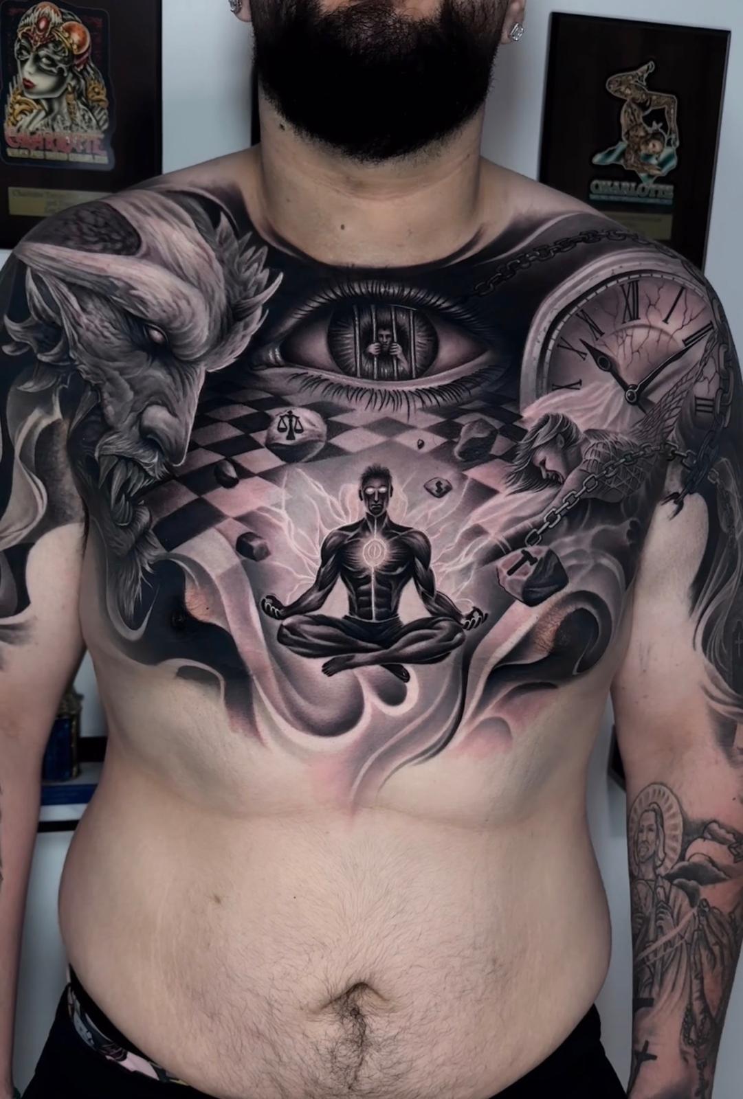 Detailed custom tattoo work